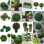 Искусственное растение шар «Самшит» темно-зеленый D-38см Ultramarine