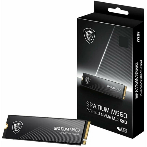 Жесткий диск SSD M.2 1Tb MSI SPATIUM M560, 10200/8400MBs, 1400000 IOPS, 3D NAND, 2280, PCI-E 5.0 x4 (S78-440L0F0-P83)
