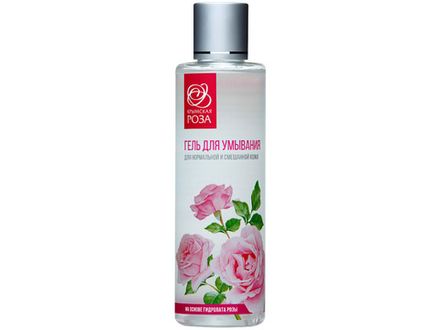 Гель для умывания "С гидролатом розы" для нормальной и смешанной кожи