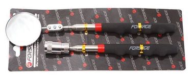 Набор приспособлений (зеркало: 245-865мм, магнит с подсветкой: 190-810мм) 2пр., в блистере Forsage F-617L2  F-617L2  F-617L2