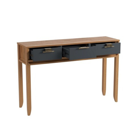 Консоль «Бридж» 3 ящика браун/серый 7012