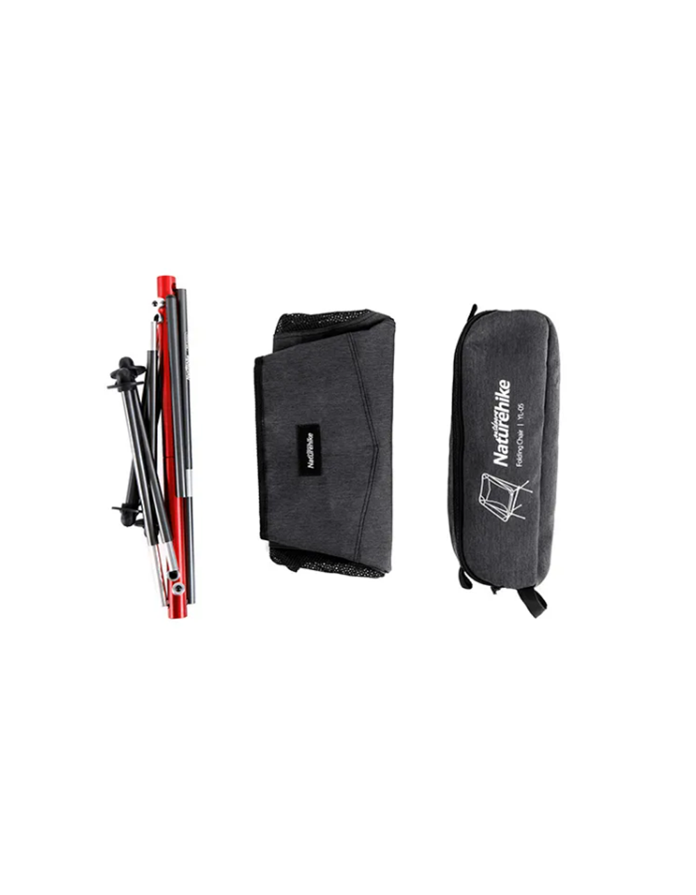 Кресло туристическое Naturehike YL05 складное, черное, до 150 кг