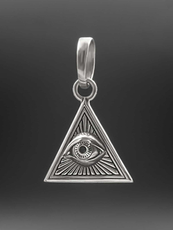 Подвеска всевидящее око оберег из серебра 925 пробы