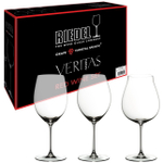 Набор из 3-х хрустальных бокалов для дегустации красного вина Veritas, Riedel