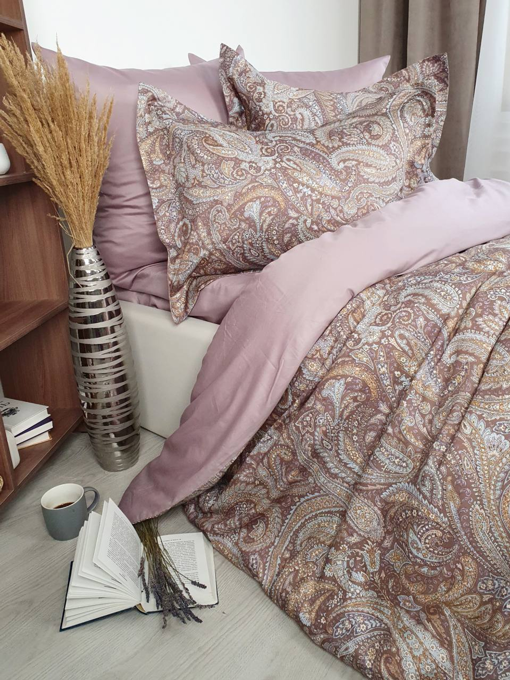 Постельное белье семейное Tivolyo home Elora deLuxe