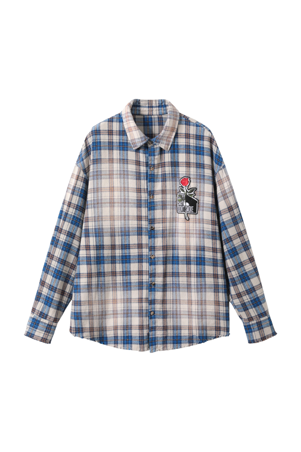 Рубашка DONSMOKE Washed Effect Plaid Shirt