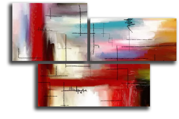 Модульная картина "Блоки абстракции"