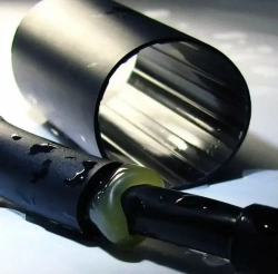 термоусадка для проводов КВТ, термоусадочная трубка с клеевым слоем КРАСНАЯ 4,8/1,6 мм длина 1м. ТТК(3:1), Клеевая трубка для проводов, с подавлением горения