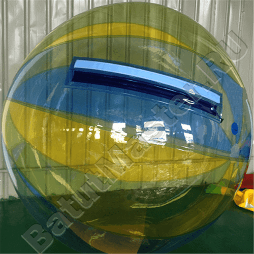 Аттракцион Водный шар ПВХ «Желтый» 1,5*1,5*1,5 м