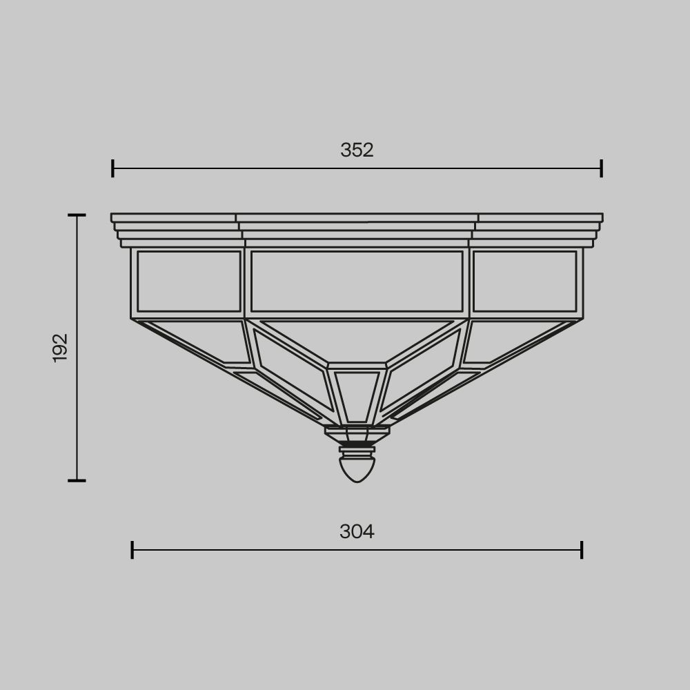 Потолочный светильник Maytoni H356-CL-03-BZ