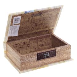 GAEM Шкатулка-книга с кодовым замком, L16 W7 H22 см