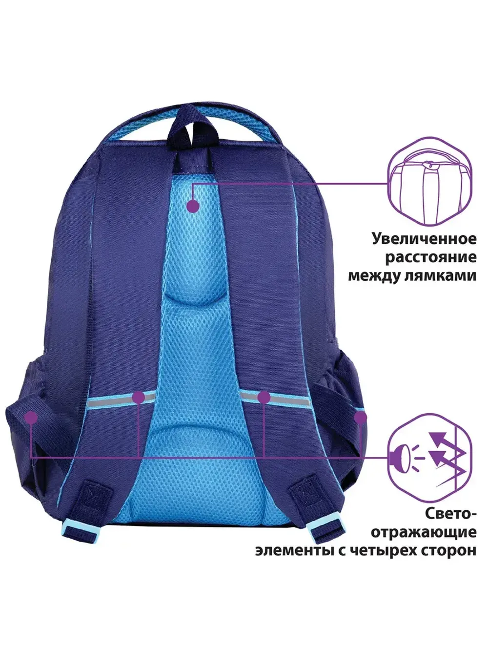 Рюкзак ЮНЛАНДИЯ MILD, 2 отделения, эрго-спинка, "Adventure t