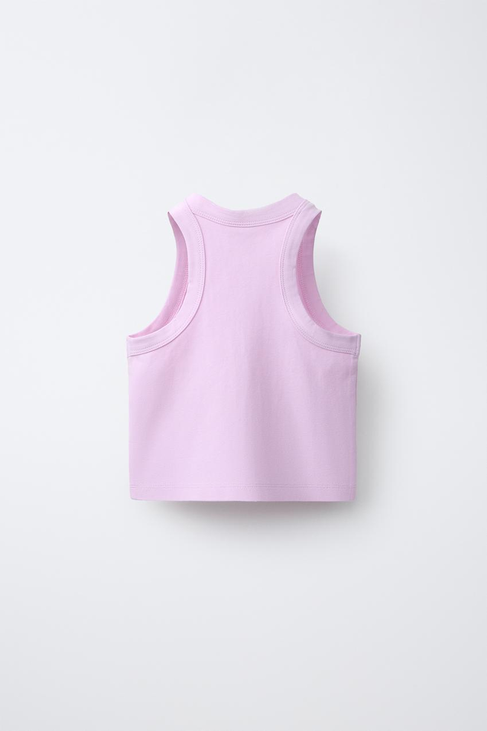 ZARA НАБОР ИЗ ТРЕХ ОДНОТОННЫХ ФУТБОЛОК, РАЗНОЦВЕТНЫЙ