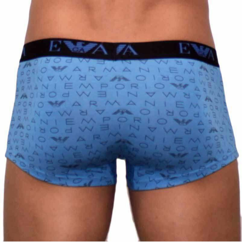 Мужские трусы боксеры голубые Emporio Armani