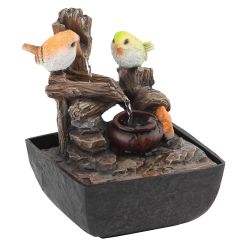 GAFN01-031 GREEN APPLE настольный фонтан с подсветкой Птички