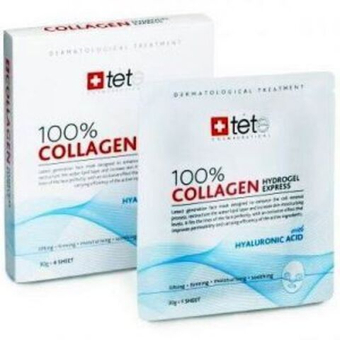 Гидроколлагеновая маска 100% моментального действия, 1 саше / TETe 100% Collagen Hydrogel Mask