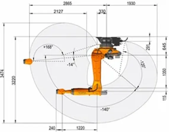 Промышленный робот KUKA KR QUANTEC, KR 300 R2700-2 C