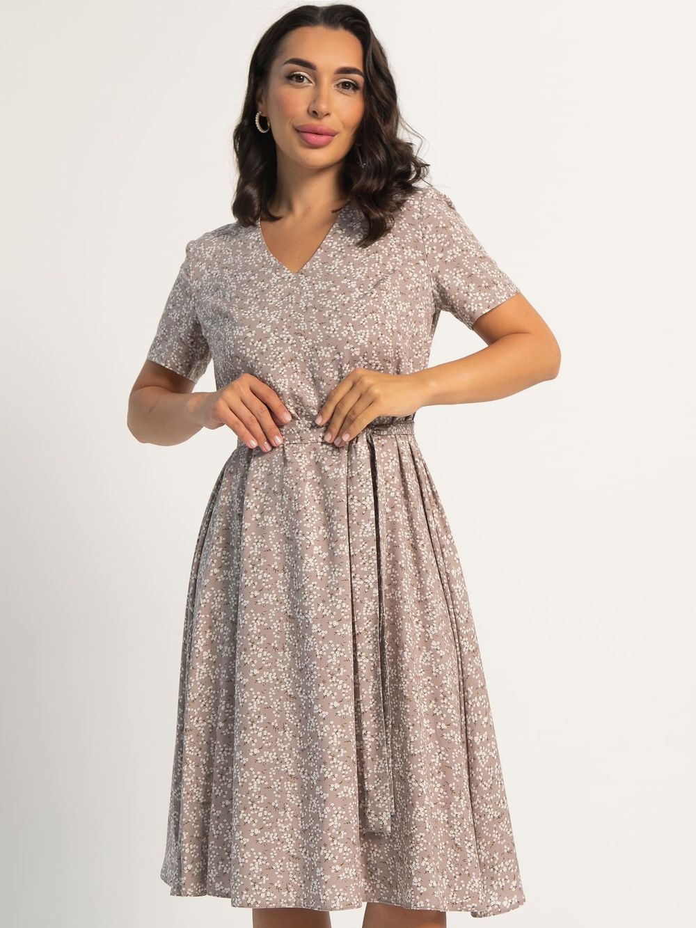 Платье Мисс Романтика (кофе с молоком) П16064-25М LT Collection