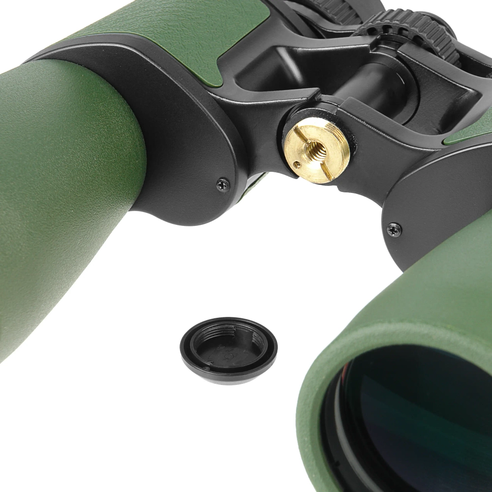 Бинокль Veber TITAN 10x50WP - крупный план окуляра и фокусировки