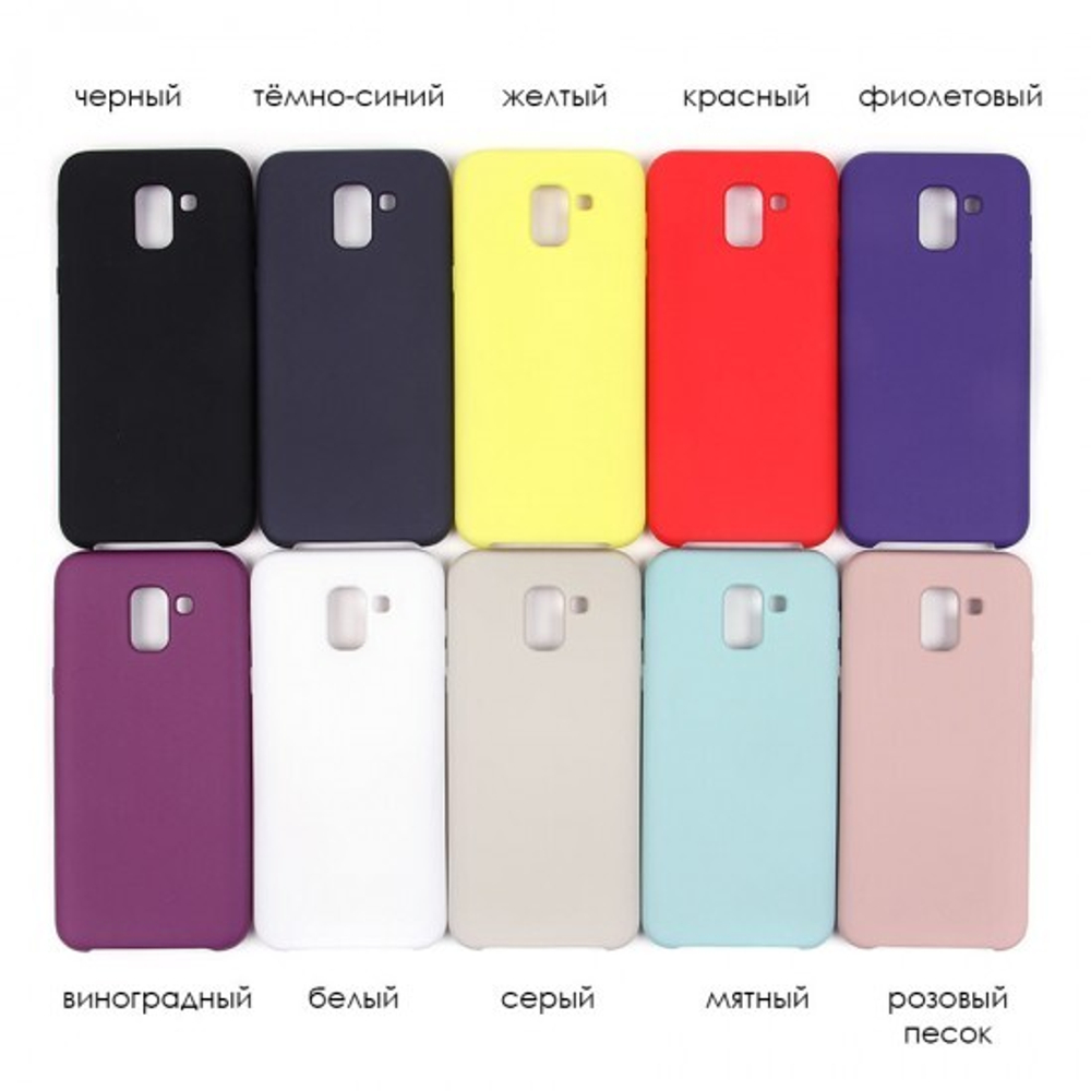 Панель Soft Touch для Samsung Galaxy J8 (2018), 007002 Темно-синий