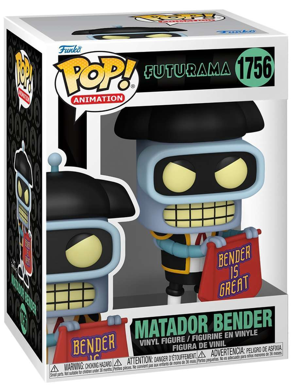 Фигурка Funko POP! Animation Futurama S4 Matador Bender (1756) 80080