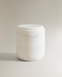 Zara Home коробка для хранения, мрамор, молочный