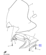 Крепление стекла Yamaha 82H772230000