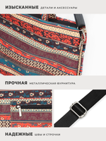 Сумка для ноутбука 15,6" и 17" с ремнем на плечо и 3 отделениями (Бохо)