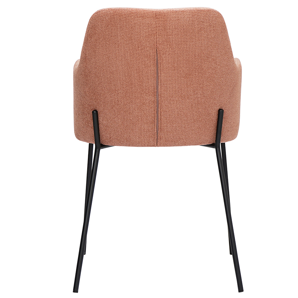 Стул Bergenson Bjorn Dwight, фактурный шенилл, коралловый