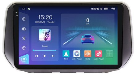 Магнитола для Hyundai Santa Fe 2018-2020 - Parafar PF210LUX2U2K на Android 13, QLED+2K, ТОП процессор, 8Гб+128Гб, CarPlay, 4G SIM-слот