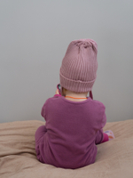 Шапка вязаная-резинка хлопковая (Пудра) КЭП БОН-БОН