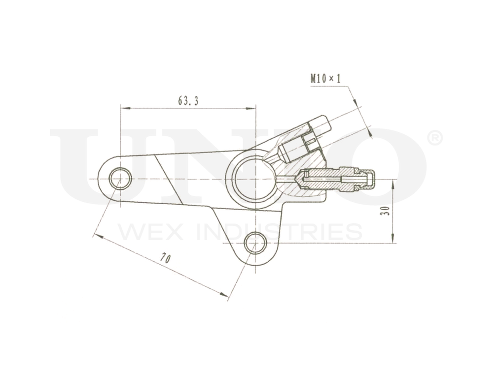 Цилиндр сцепления рабочий UNIO BRC-10510