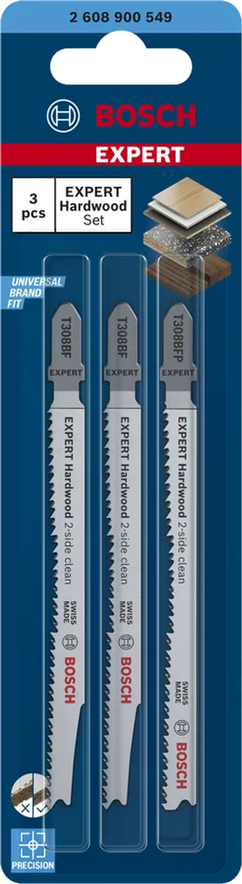 Набор пилок по ламинату EXPERT BOSCH 2608900549