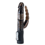 Вибратор с анальным стимулятором Anal Rotator (11 см, черный) (Цвет: черный)