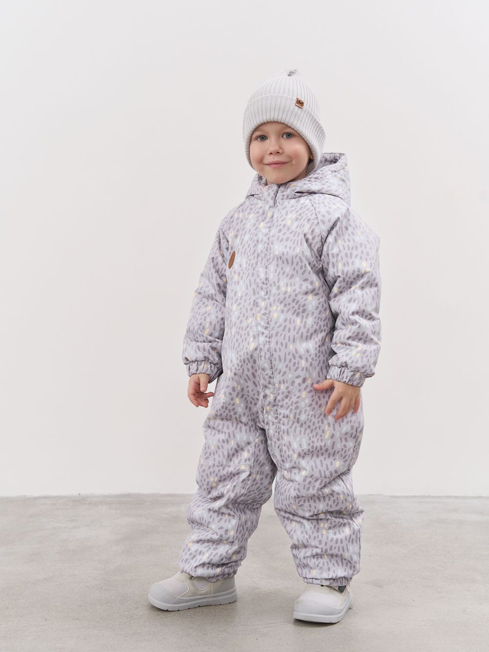 Комбинезон демисезонный мембранный "Солнечные зайчики - серый" 0+