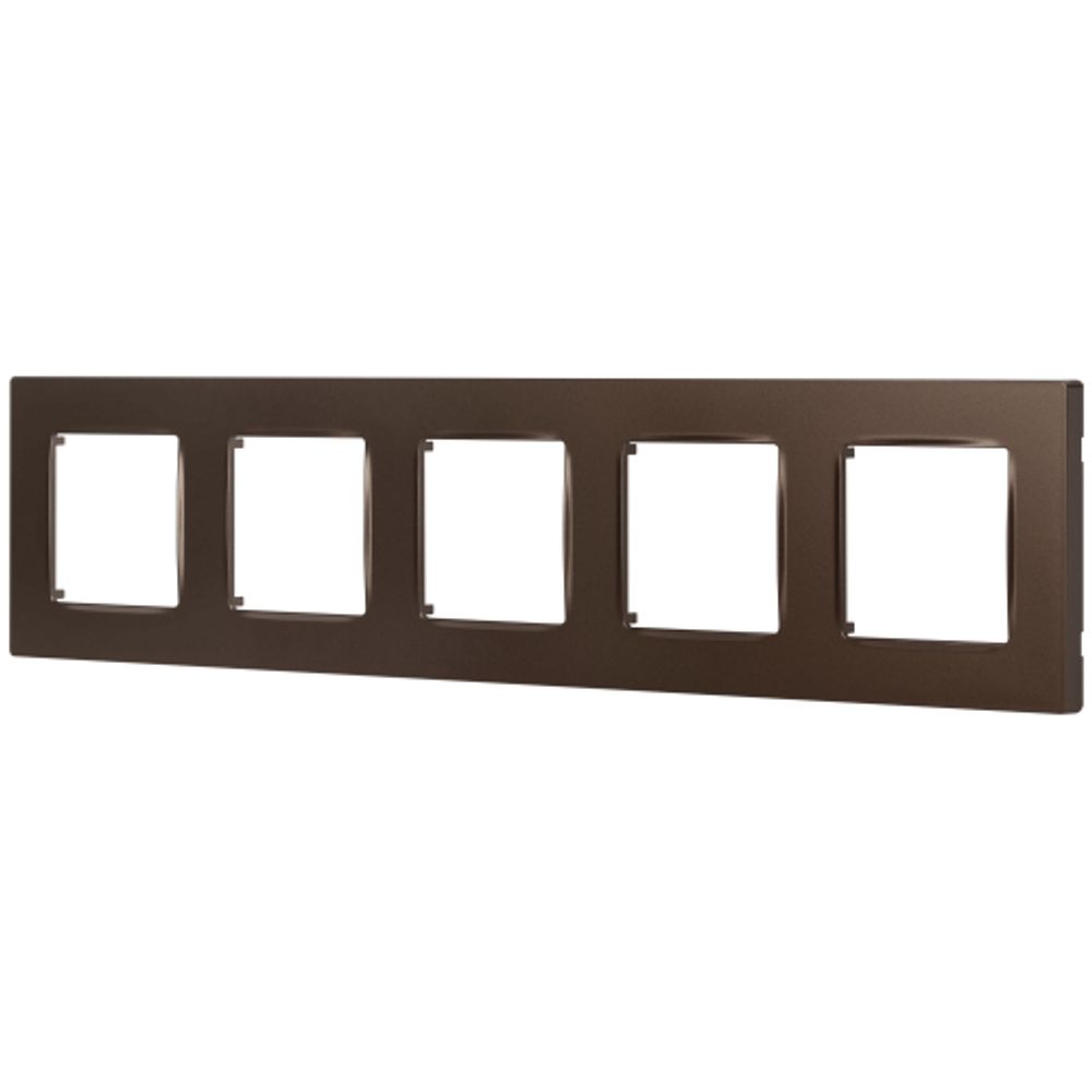 Рамка для розеток и выключателей ЭРА Серия 12 12-5205-13 на 5 постов, Классик, бронза