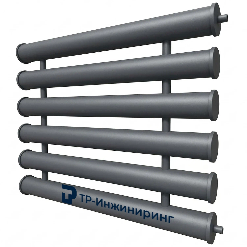 Регистр отопления РСП-6x159x4,0-5000 шестирядный секционный с плоскими заглушками