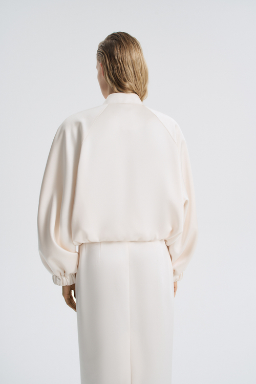 Бомбер оверсайз из тафты