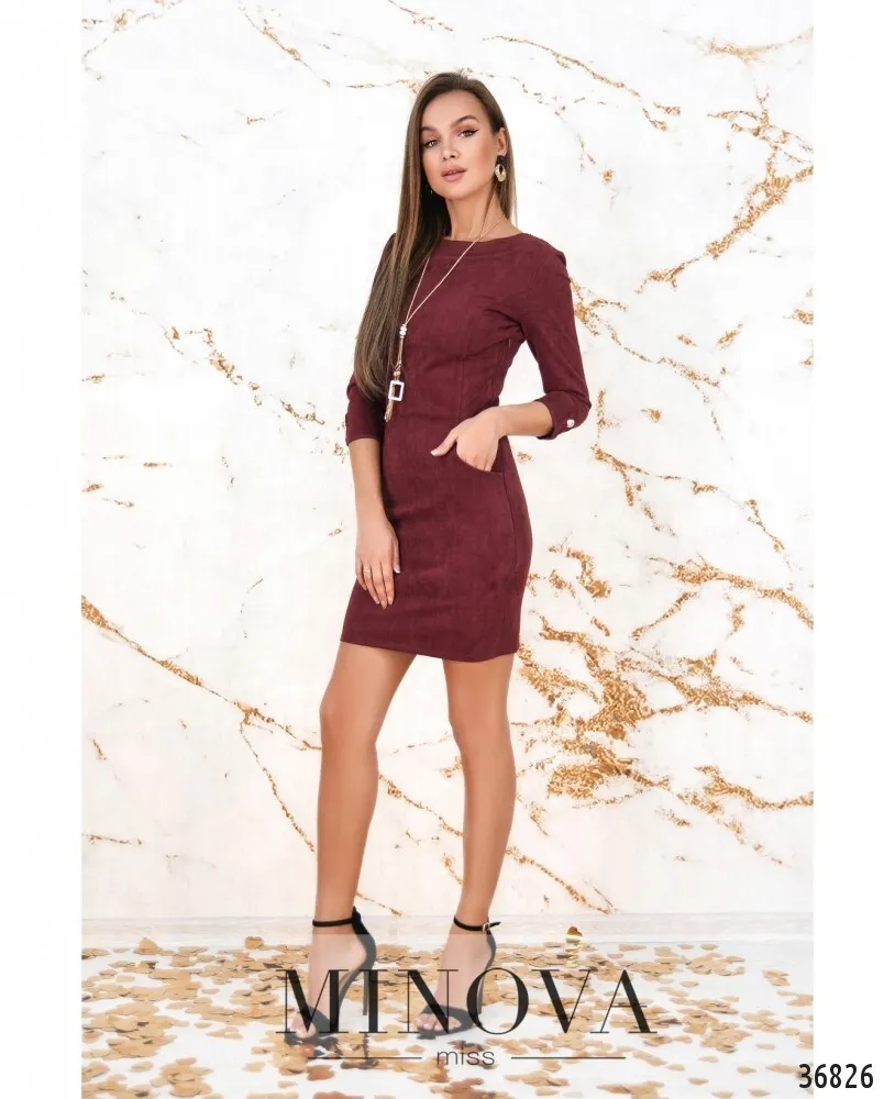 Платье 8621-бордо Minova