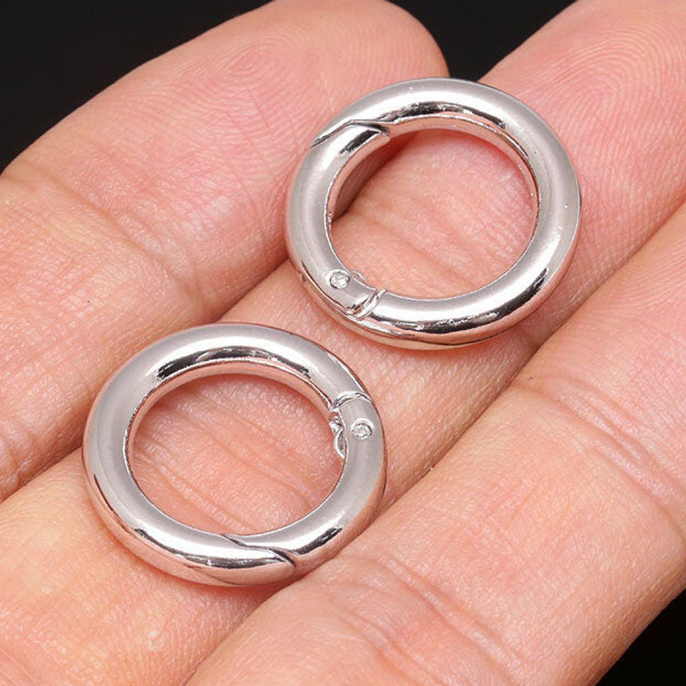 Замок (Юж. Корея), цвет серебро, размер 20 мм, цена за 1 шт