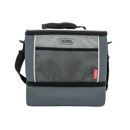 Термосумка Thermos E5 12 Can Cooler DUAL LUNCH BOX (9 л.), серая