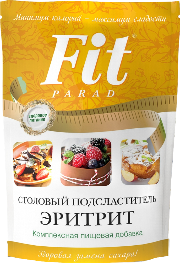 Fit Parad сахарозаменитель эритрит порошок, 400 г