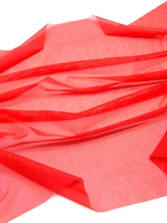 Сетка эластичная с эффектом голого тела, красный 100