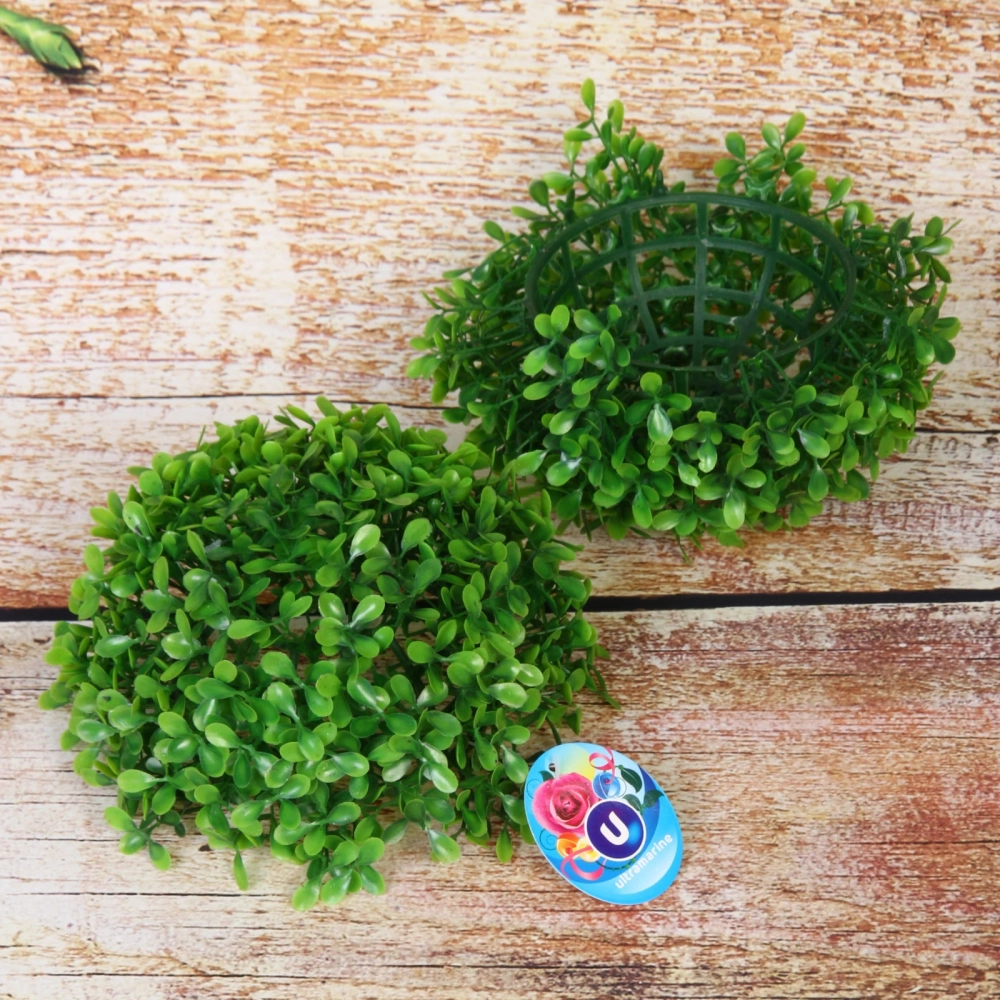 Искусственное растение шар «Самшит» зеленый D-16см Ultramarine