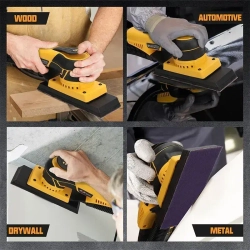 Затирочная машинка HYVST ks-06-150-3.0(ход 3.0мм) многофункциональный Электрическая эксцентриковая бесщеточная шлифмашинка