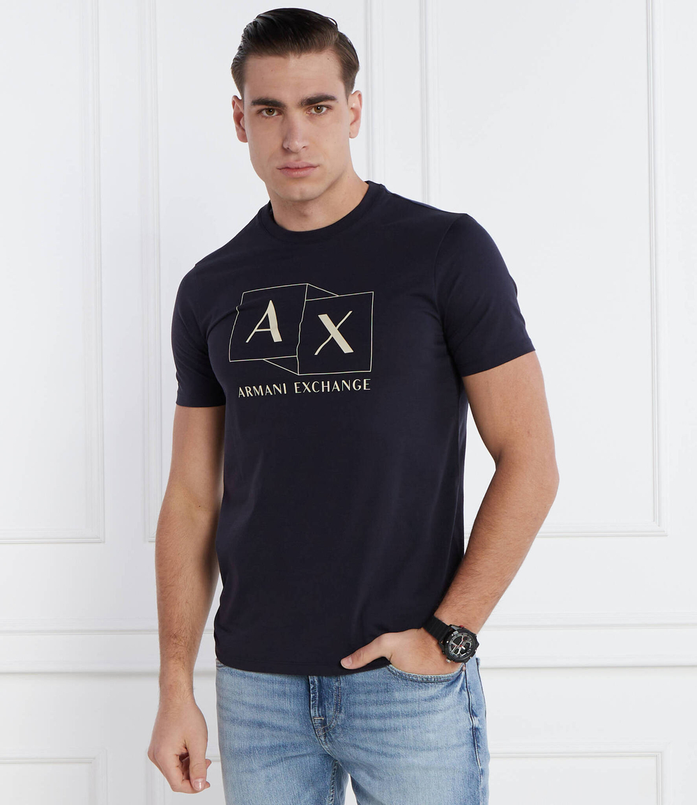 Футболка Armani Exchange - темно-синий(3DZTAD ZJ9AZ)