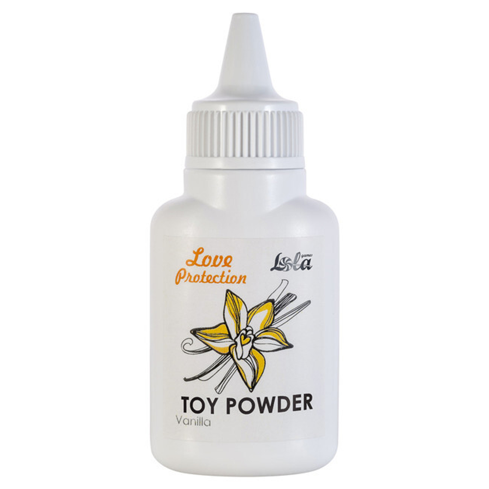 Пудра для игрушек ароматизированная Love Protection Ваниль 15 гр (Цвет: белый)
