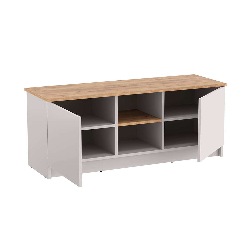 89.24 Прайм тумба для ТВ кашемир / дуб золотой