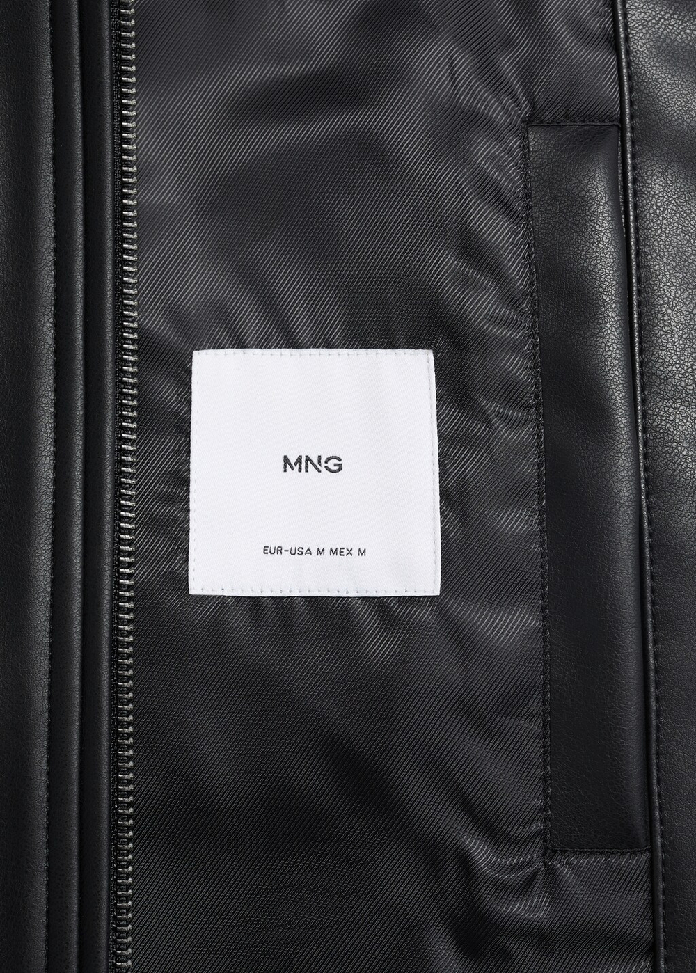 Куртка-бомбер из искусственной кожи