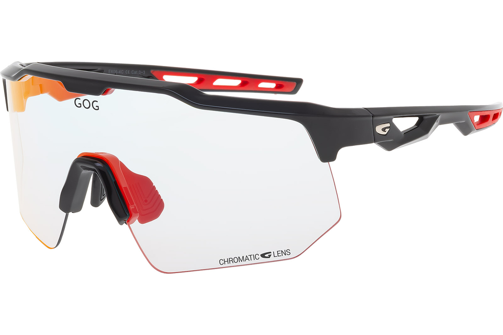Спортивные очки GOG Loki / Black/Red / Photochromic Reflex Red